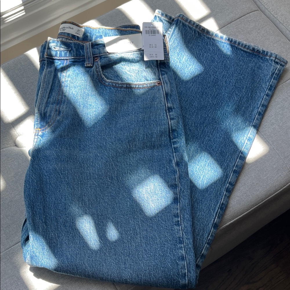 Abercrombie & Fitch Low Rise Baggy Jeans - Blue